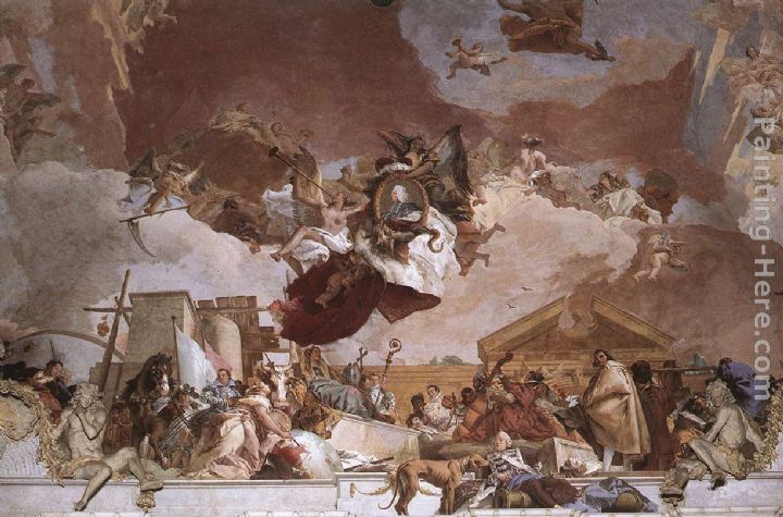 Apollo and the Continents [detail 8] painting - Giovanni Battista Tiepolo Apollo and the Continents [detail 8] art painting